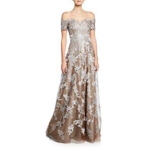 RENE RUIZ COLLECTION Women's Off-the-Shoulder Sweetheart Gown Size 8